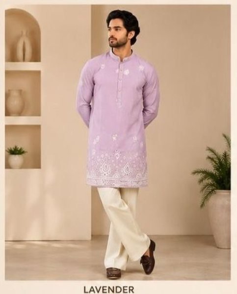 Exclusive Lavender Soft Silk Kurta Pant Collection at Wholesale Rate for Women Kurta Pajama Wholesale