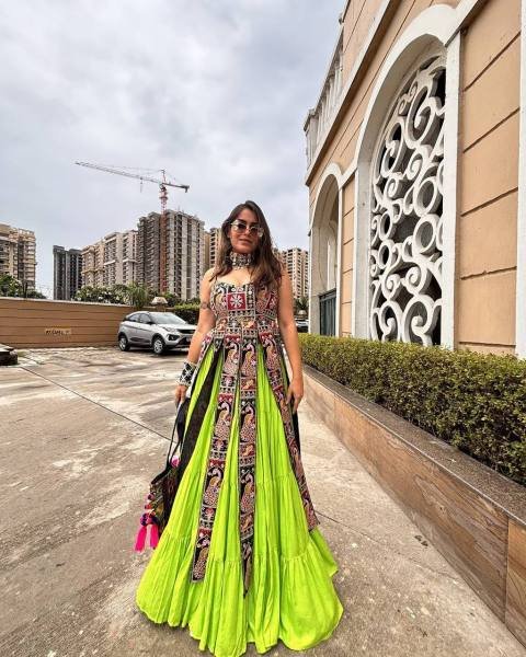 Exclusive Navratri Designer Ruffle Lehenga Choli With Bangalorey Sequence Embroidered Blouse  Navratri Lehnega Choli