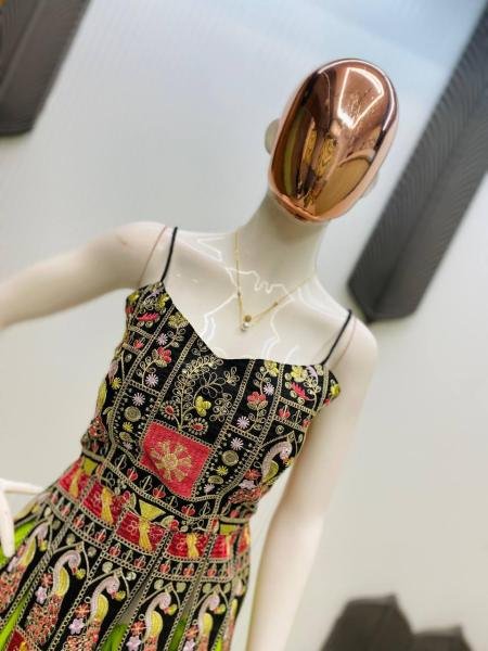 Exclusive Navratri Designer Ruffle Lehenga Choli With Bangalorey Sequence Embroidered Blouse  Navratri Lehnega Choli