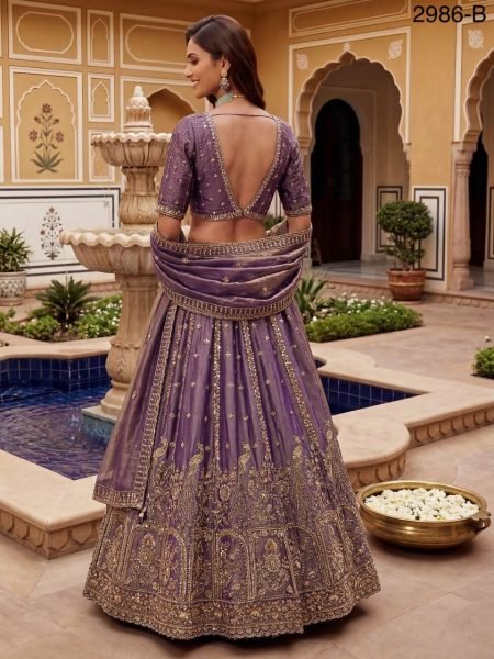 Exclusive Purple Fancy Designer Lehenga for Wedding and Engagement Look Bridal Lehenga Choli