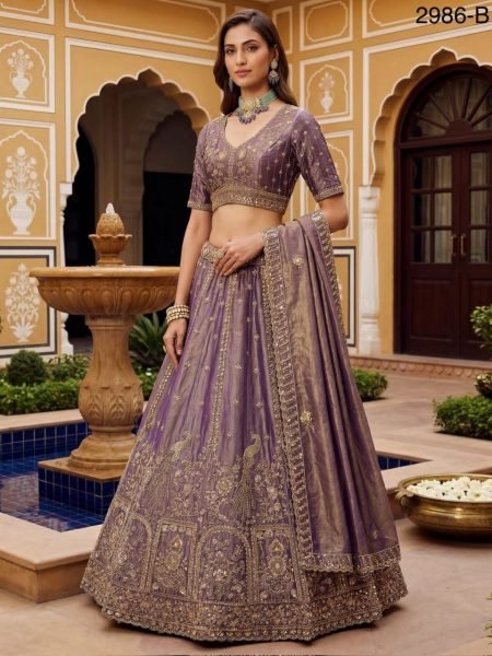 Exclusive Purple Fancy Designer Lehenga for Wedding and Engagement Look Bridal Lehenga Choli