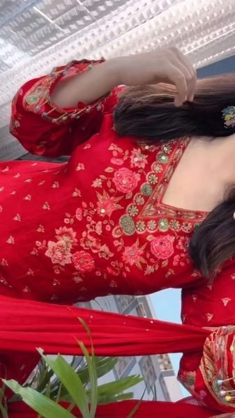 Exclusive Red Original Mirror Work Kurti Suit Set With Dupatta at Manufacturer Price Printed Kurtis