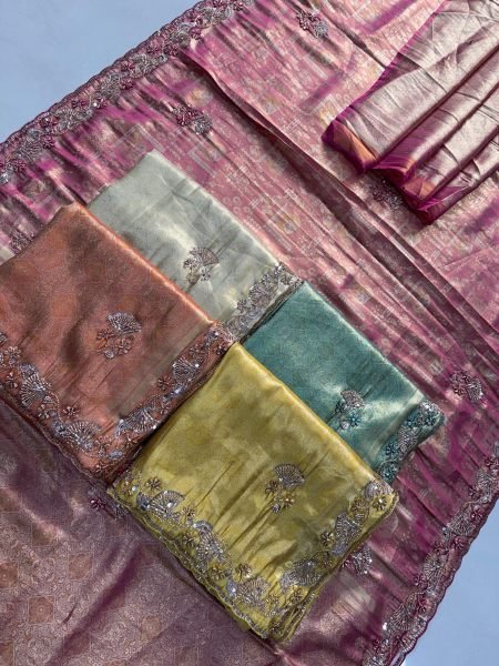 Exclusive Rust Bridal Kanjivarm Silk Saree with Cutwork Arco Border for Party Wear Silk Sarees Wholesale