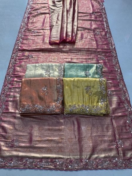 Exclusive Rust Bridal Kanjivarm Silk Saree with Cutwork Arco Border for Party Wear Silk Sarees Wholesale