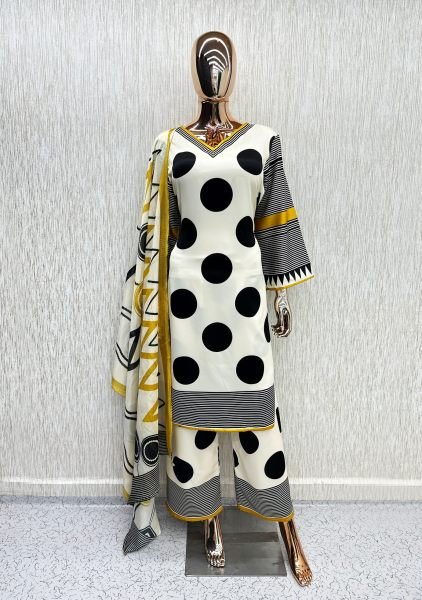 Exclusive Satin Kurti Palazzo Set with Designer Printed Chinnon Silk Dupatta For Women Pakistani Suits Wholesale
