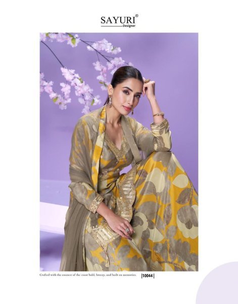 Exclusive Sayuri Vaani 4Pc Catalog Readymade Chinon Silk Designer Suits Wholesale Full Set Salwar Kameez