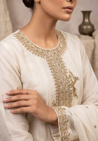 Exclusive White Festive Wear Silk Suit with Rich Embroidery and Designer Bottom For Bulk Order Anarakali Gown Wholesale