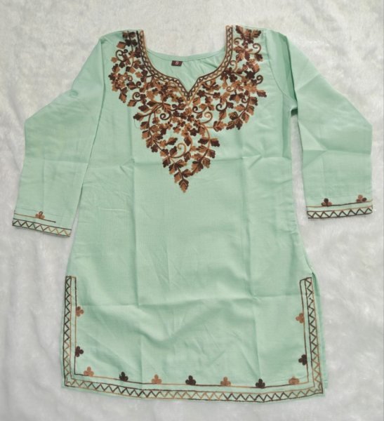 Export Quality Collection Pista Stylish Everyday Cotton Kurta  Tunics kurti