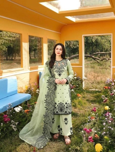 Exquisite Green Satin Kurti Set With Organza Dupatta For Wholesale Manufacturer Ready To Wear Collection