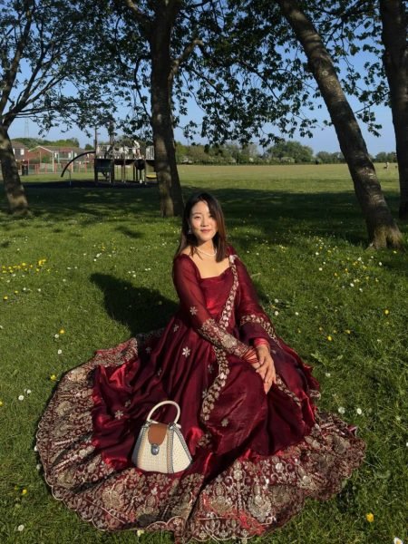 Exquisite Maroon Fendy Silk Anarkali Suit with Thread and Sequin Work for Wedding Wear Ready To Wear Collection
