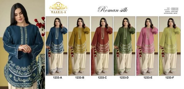 Exquisite Maroon Heavy Roman Silk Embroidered Top Bottom Dupatta Set at Wholesale Rate Designer Plazzo Salwar Suits Wholesale