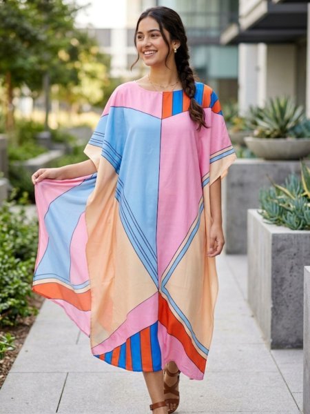 Exquisite Multi Color Leon Printed Kaftan Kurta for Daily Wear at Manufacturer Rate Kurtis