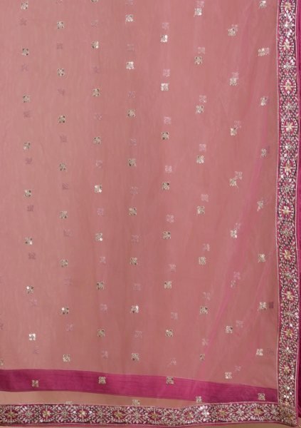Exquisite Purple Georgette Lehenga Choli with Soft Net Embroidered Dupatta For Reception Bridal Lehenga Choli