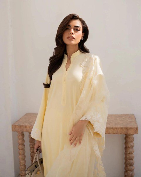 Exquisite Yellow Chanderi Silk Kurta Pant Dupatta Set with Embroidery Work  Straight Cut Long Kurtis