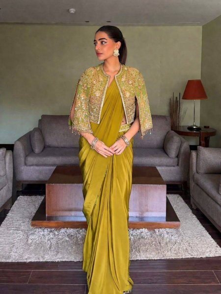 Exquisite Yellow Designer Lehenga Saree Set with Zari Embroidery Koti Sarees 
