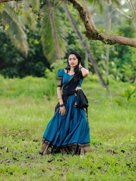 Extraordinary Blue Boutique Style Kanchi Cotton Lehenga Collection with Premium Finish  Lehenga