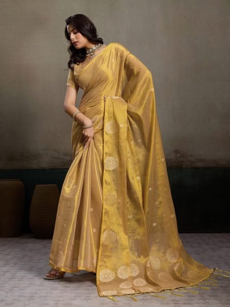 Extraordinary Cream Zari Tissue Silk Party Wear Saree Collection with Blouse  Silk Sarees Wholesale