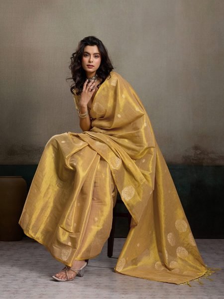 Extraordinary Cream Zari Tissue Silk Party Wear Saree Collection with Blouse  Silk Sarees Wholesale