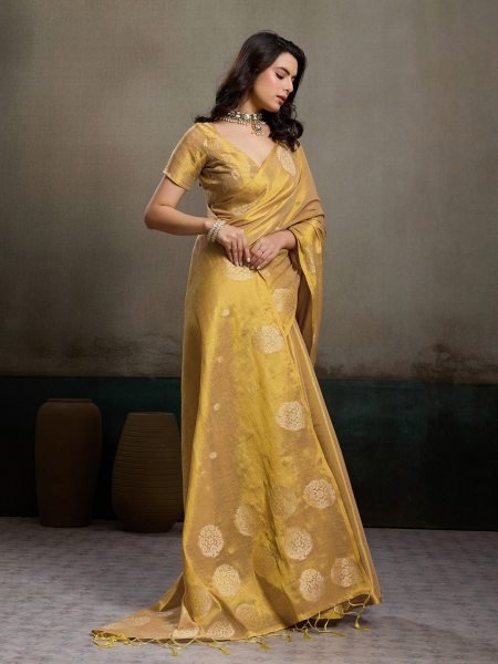 Extraordinary Cream Zari Tissue Silk Party Wear Saree Collection with Blouse  Silk Sarees Wholesale