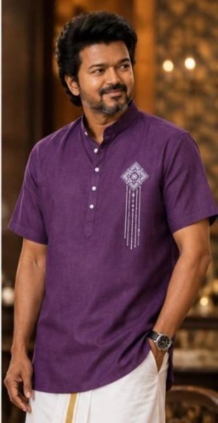 Extraordinary Purple Men   s Half Sleeve Printed Jippa in Soft Magic Cotton at Manufacturer  Mens Shirt