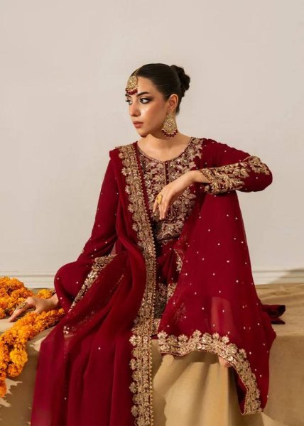 Fabulous Red Velvet Coding   Sequence Work Plazzo Set with Velvet Dupatta for Party Wear at Wholesale Rate  Ready To Wear Collection