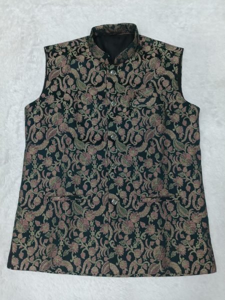 Fancy Green Men Kurta Set with Designer Jacket for Festive Wear Kurta Pajama Wholesale