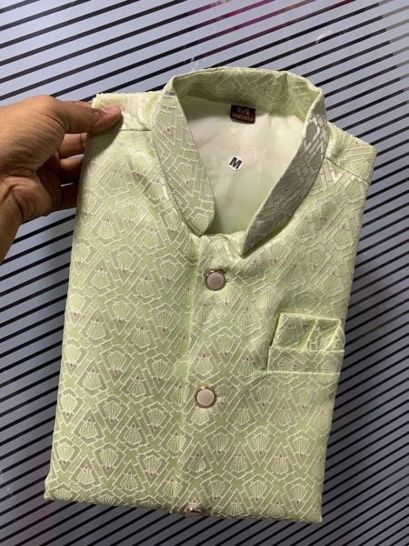 Fancy Koti Heavy Collection Jacquard Self Work  Mens Shirt