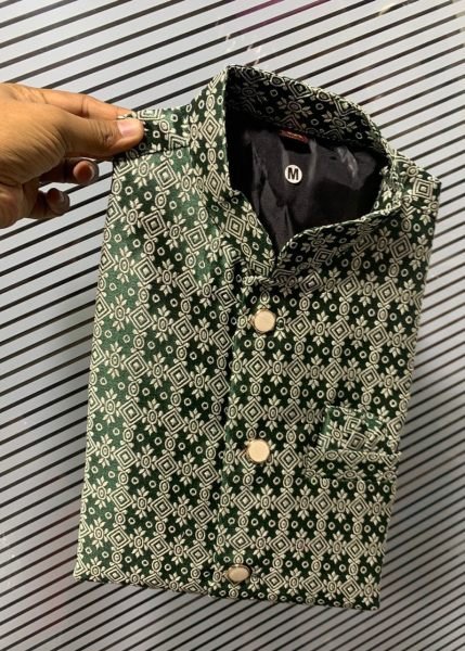 Fancy Koti Heavy Collection Jacquard Self Work  Mens Shirt