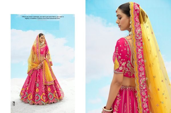 Fancy Silk Embroidered Lehenga Choli For Wedding Wholesale Surat Collection Bridal Lehenga Choli