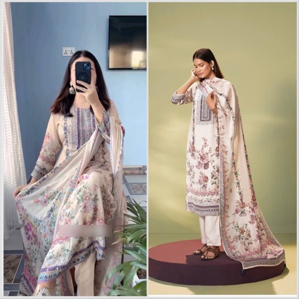 Fascinating Chinon Silk Digital  Print Suit with Mirror Hand Work   Butter Silk Pant at Manufacturer Rate for Party Wear Pakistani Suits Wholesale
