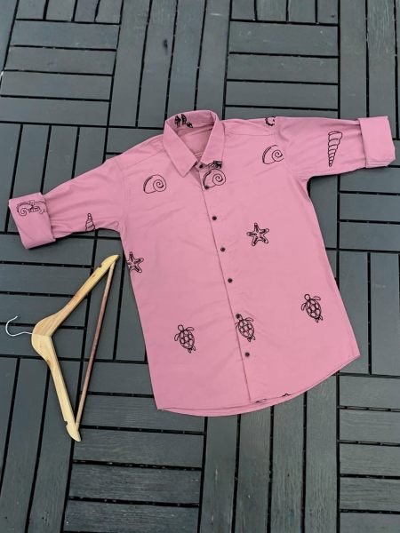 Fascinating Pink Value Edition Cotton Shirt for Men at Royal Export Manufacturer  Mens Wear