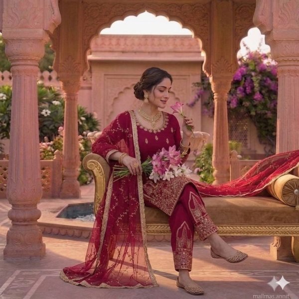 Fashion Statement Pink Natural Crepe Silk Fancy Suit Set With Net Dupatta Ready To Wear Collection