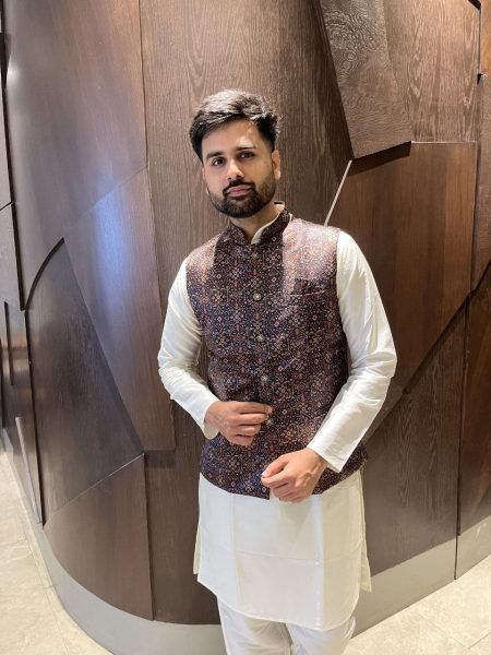 Classic Kurta Pajama Set with Jacquard Koti Wedding Outfit for International Resellers Kurta Pajama Wholesale