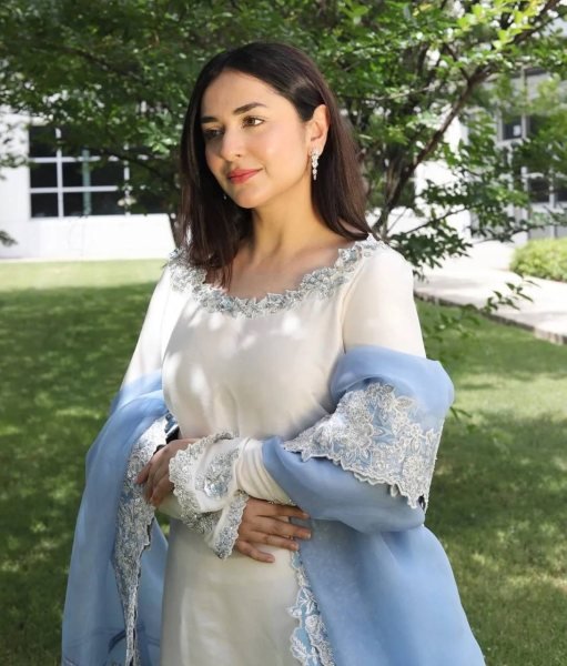 Fashioncore Roman Glass 3mm Sequence Work Top Embellished Plazzo Set with Cutwork Organza Dupatta Ready To Wear Collection