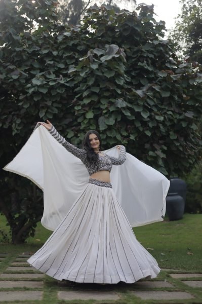 Faux Georgette Designer Party wear Lehenga Choli  Designer Lehenga Choli