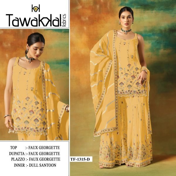 Faux Georgette Intricate Embroidery Palazzo Suit Graceful Wedding Guest Outfit Designer Plazzo Salwar Suits Wholesale