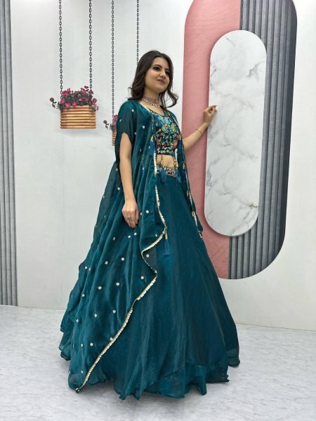Fendy Embroidery Party Wear Semi Stitched Designer Lehenga Choli In Wholesale Price Designer Lehenga Choli