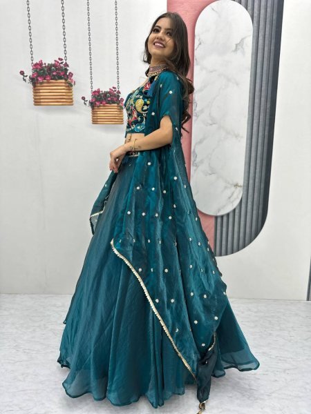 Fendy Embroidery Party Wear Semi Stitched Designer Lehenga Choli In Wholesale Price Designer Lehenga Choli