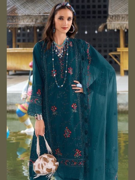 Fepic Rosemeen C 1934 Organza Embroidered Pakistani Suit for Wholesalers Salwar Kameez