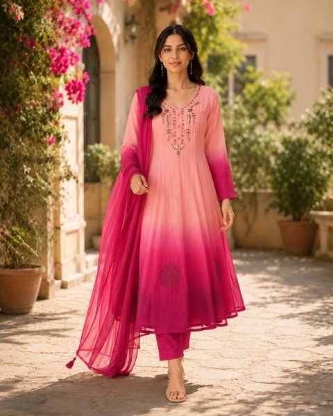 Festival Special Designer Anarkali Gown 6 Meter Flair with Dupatta for Festivals Anarkali Kurtis 
