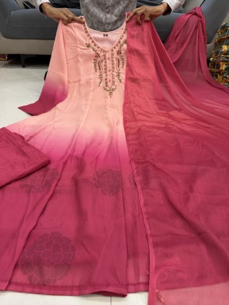 Festival Special Designer Anarkali Gown 6 Meter Flair with Dupatta for Festivals Anarkali Kurtis 