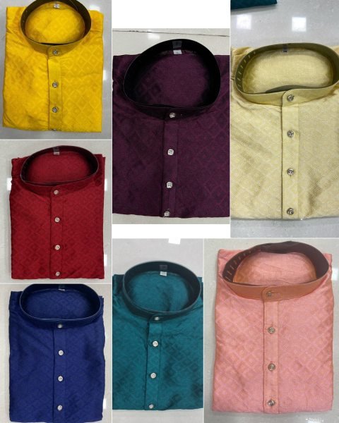 Festival Special  Silk Jequard  Kurta pyjama Combo Father Son Collection 