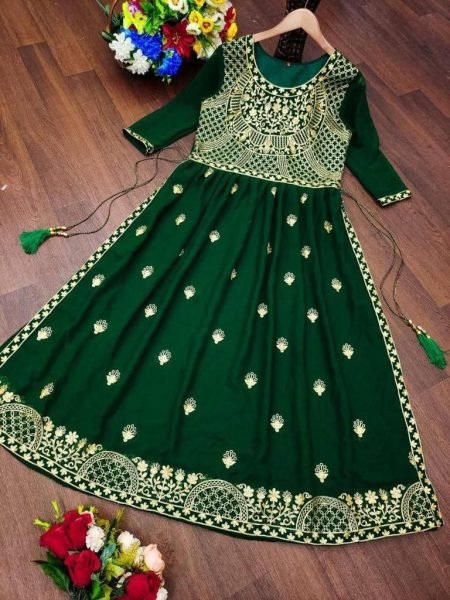 Festival Wear Nayra Pattern Embroidered Kurti  Embroidery Kurtis 