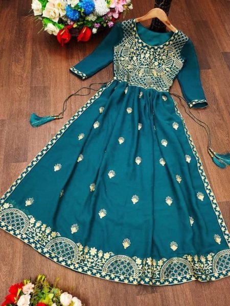 Festival Wear Nayra Pattern Embroidered Kurti  Embroidery Kurtis 