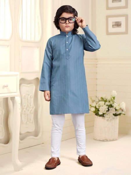  festivals special Cotton fabric kids  kurta with payjama Boys Wear