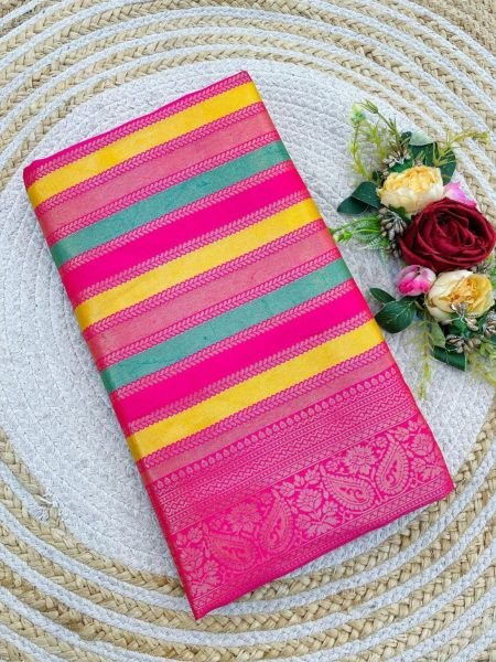 Festivals Wear Silk Saree Collection  With Kubera Pattu And Multi Colours South Indian Saree 