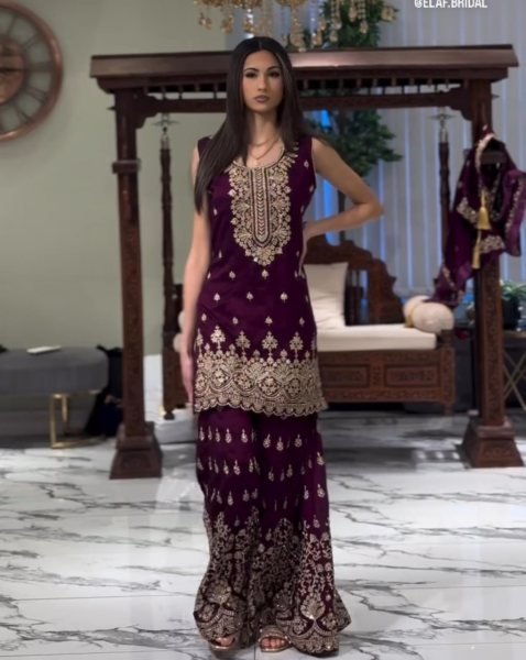 Festive Fox Georgette Sharara Suit with Soft Cotton Lining Wholesale Price   Reseller Friendly Ready To Wear Collection