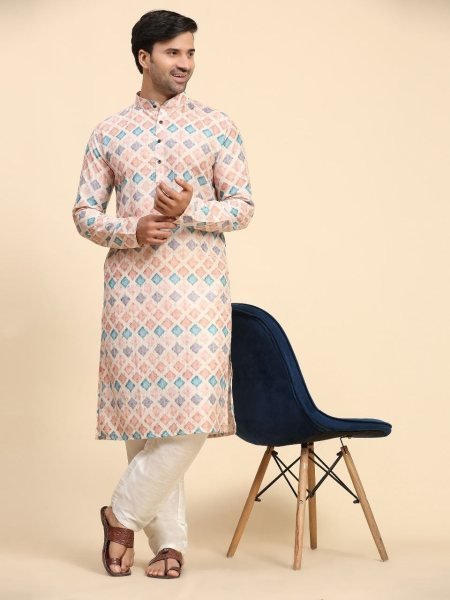 Festive Look With Our Cotton Men's Kurta Collection  Kurta Pajama Wholesale