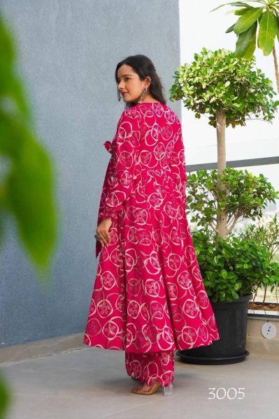 Festive Pink Digital Printed Heavy Rayon Kurti with Bottom at Wholesale Rate  Printed Kurtis