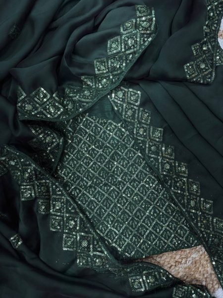 festive ready silk saree with cutwork sequins direct from manufacturer Embroidery Sarees Wholesale